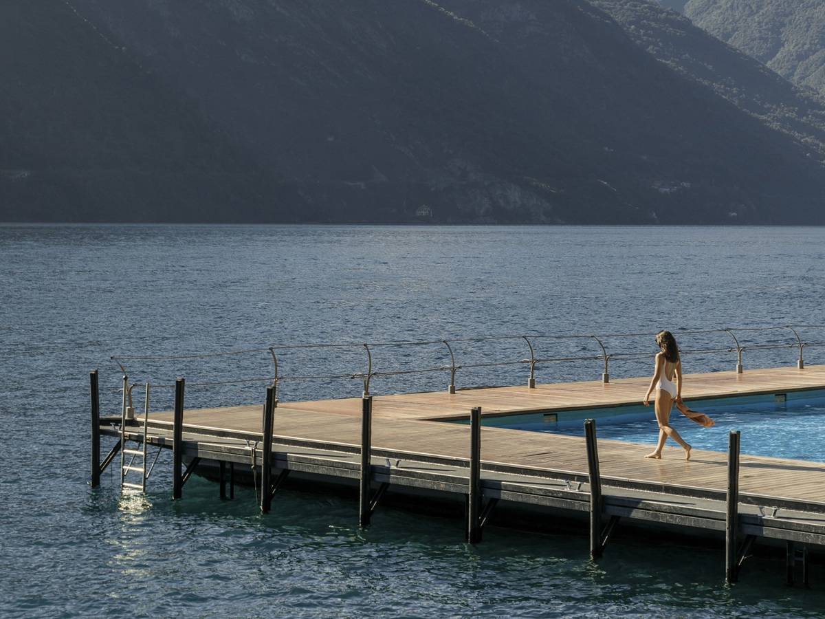 Grand Hotel Tremezzo Art Nouveau palace Lake Como Italy floating pool — photo 3