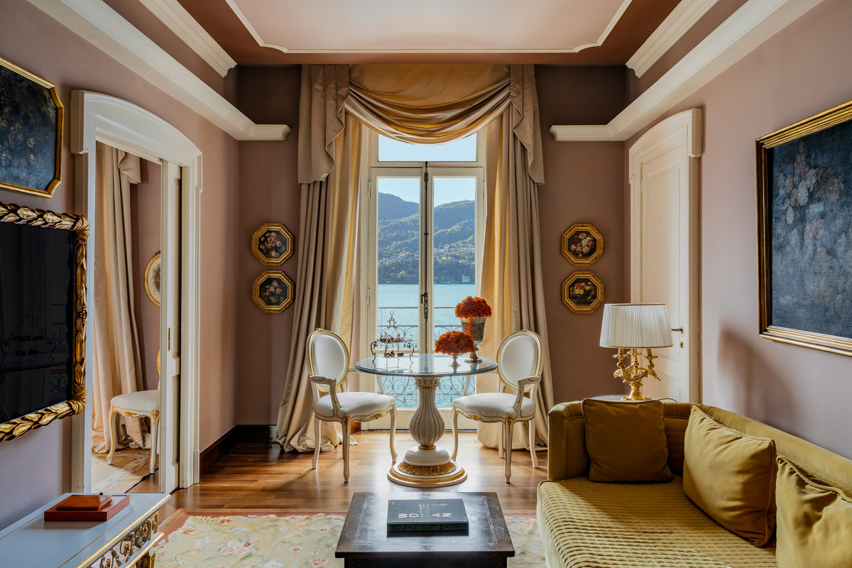 Grand Hotel Tremezzo Art Nouveau palace Lake Como Italy floating pool — photo 5